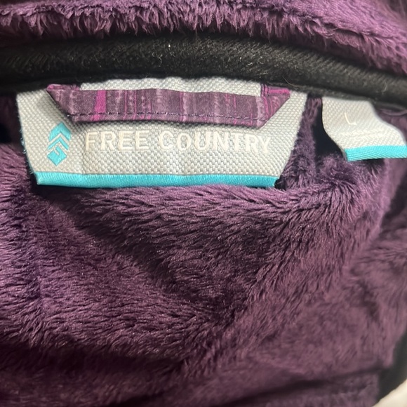 Free Country purple velvet lined athletic jacket - Picture 5 of 5